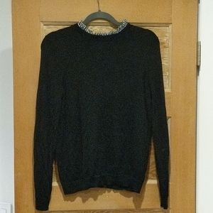 Sezane Sweater with Removable Collar